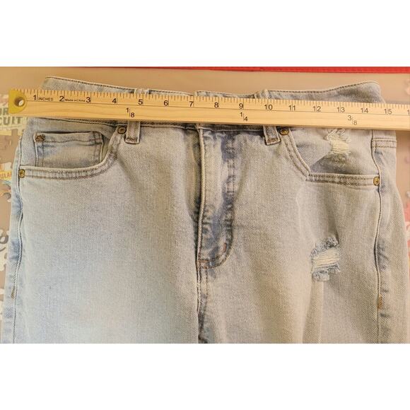 Seven7 Weekend Slim Fit Jeans Women’s Size 6 Distressed Light Blue • EUC - Picture 10 of 11